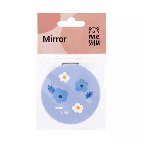 Зеркальце карманное складное Meshu "Blue flowers"