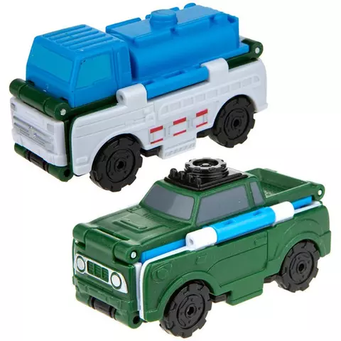 Машина игрушечная 1toy "Transcar Double: Автоцистерна – Внедорожник" 8 см. блистер