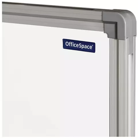 Доска магнитно-маркерная OfficeSpace 90*120 см. двухсторонняя поворотная мобильная алюминиевый профиль