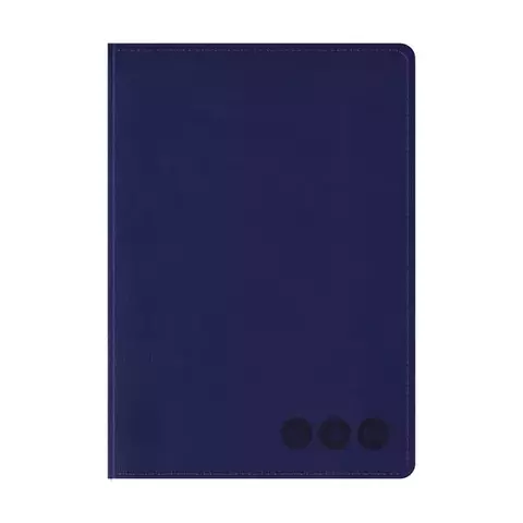 Телефонная книга А5 80 л. кожзам OfficeSpace "Nebraska" темно-синий с вырубкой