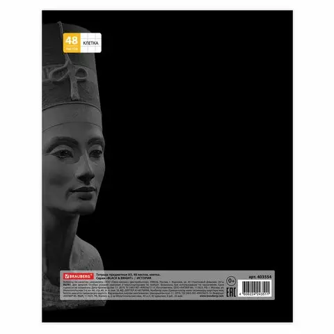 Тетради предметные комплект 10 предметов BLACK & BRIGHT 48 листов глянцевый лак Brauberg