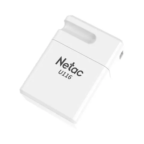 Флеш-диск 32 GB NETAC U116 USB 2.0 белый NT03U116N-032G-20WH