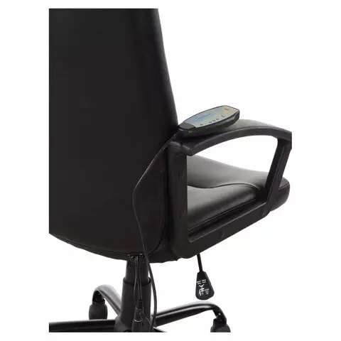 Кресло офисное BRABIX "Device MS-002" 4 массажных модуля экокожа черное