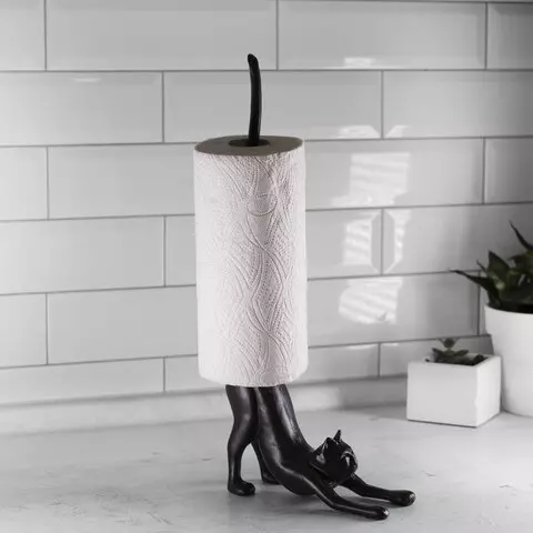 Держатель для бумажных полотенец и туалетной бумаги "Статуэтка КОШКА" Laima Home