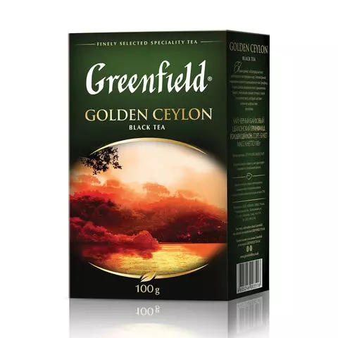 Чай GREENFIELD (Гринфилд) "Golden Ceylon ОРА" черный листовой 100 г.