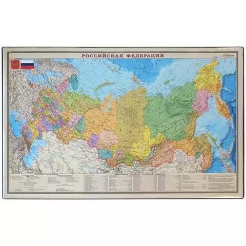 Настольное покрытие OfficeSpace "Карта РФ" 38*59 см