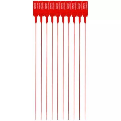 Пломба пластиковая сигнальная Альфа-МД 350 мм. красная