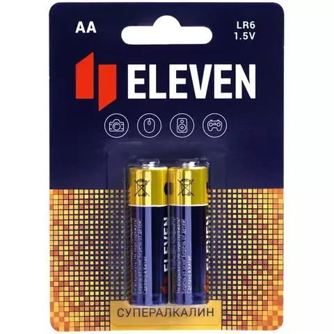 Батарейка Eleven SUPER AA (LR6) алкалиновая BC2
