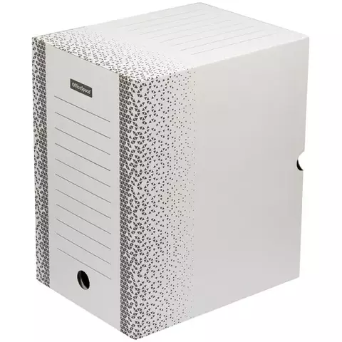 Короб архивный с клапаном OfficeSpace "Standard" плотный микрогофрокартон 200 мм. белый до 1800 л.