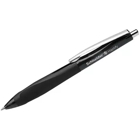 Ручка шариковая автоматическая Schneider "Haptify" черная 10 мм. грип