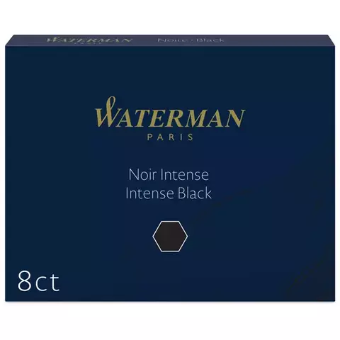 Картриджи чернильные Waterman Standart черный 8 шт. картонная коробка