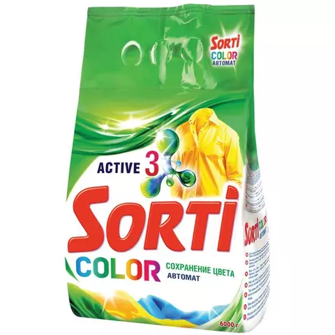 Порошок для машинной стирки Sorti "Color" 6 кг.