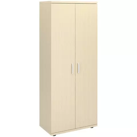 Шкаф для одежды двухдверный с выдвижной штангой МФ Виско Консул/Дуб шамони светлый 820*450*2030