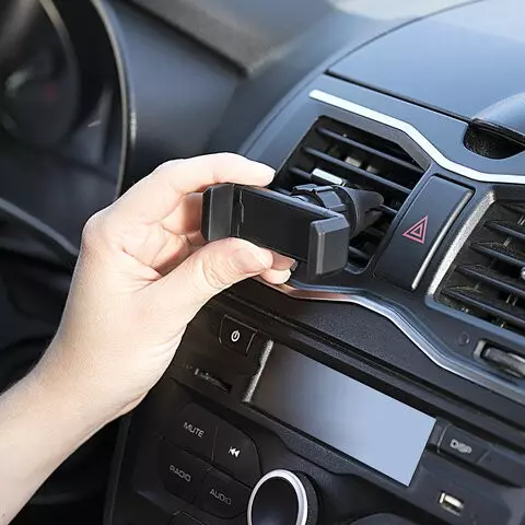 Держатель для телефона в авто на решетку вентиляции SONNEN зажим до 825 мм.
