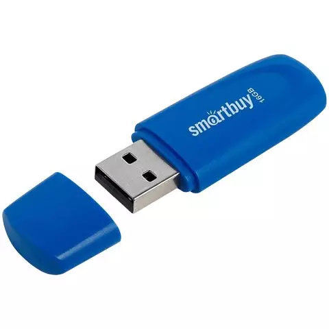 Флеш-диск 16 GB SMARTBUY Scout USB 2.0 синий