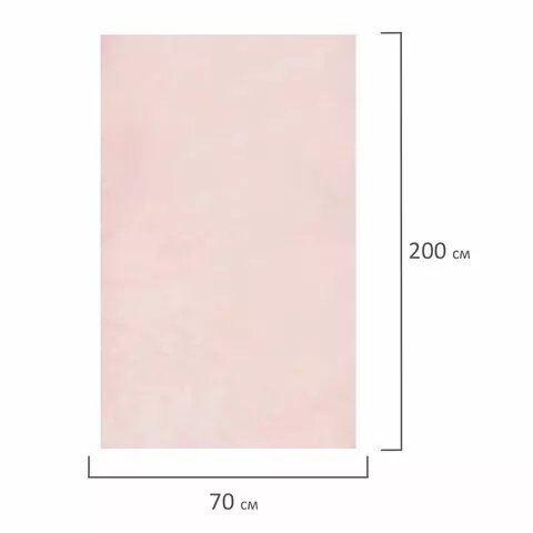 Простыня розовая рулонная с перфорацией 100 шт. 70х200 см. спанбонд 12г./м2 Laima Universal