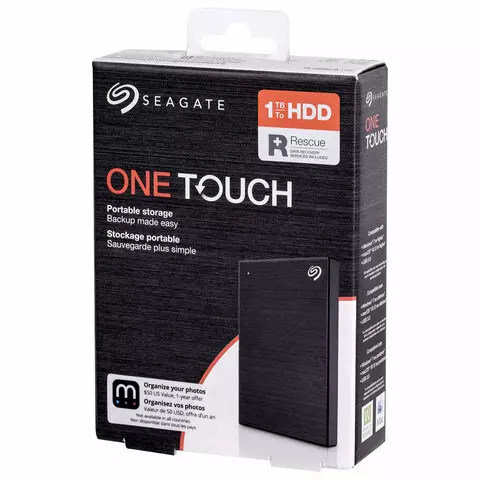 Внешний жесткий диск SEAGATE One Touch 1TB 2.5" USB 3.0 черный