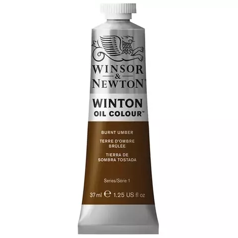 Краска масляная художественная Winsor&Newton "Winton" 37 мл. туба жженая умбра