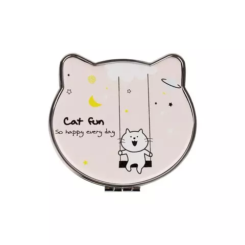 Зеркальце карманное складное Meshu "Cat fun"
