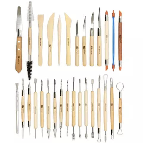 Набор инструментов для лепки и моделирования 30 шт. в скрутке Brauberg Art Classic