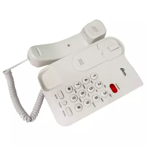 Телефон RITMIX RT-311 white световая индикация звонка тональный/импульсный режим повтор белый