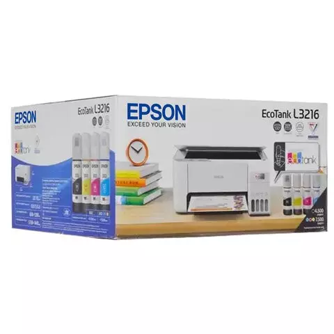 МФУ струйное EPSON L3216 "3 в 1" А4 33 стр./мин 5760x1440 СНПЧ белый корпус