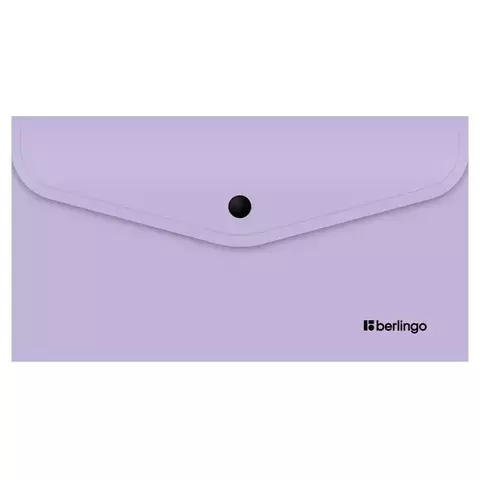 Папка-конверт на кнопке Berlingo "Instinct" С6 200 мкм. лаванда