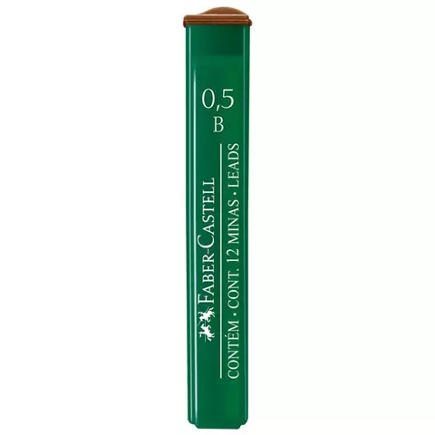 Грифели для механических карандашей Faber-Castell "Polymer" 12 шт. 05 мм. B