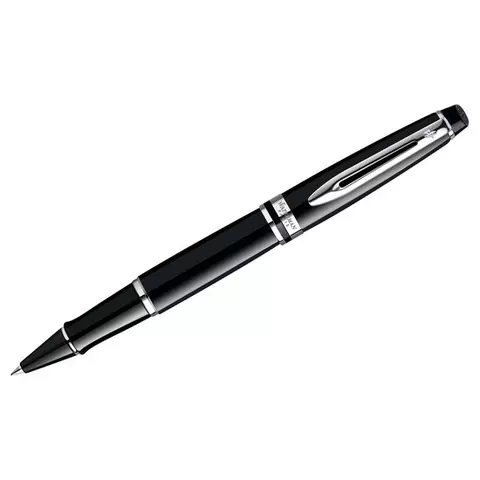 Ручка-роллер Waterman "Expert Black Lacquer СT" черная 08 мм. подарочная упаковка