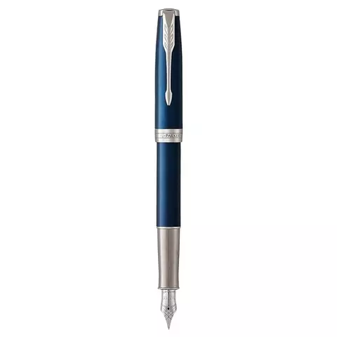 Ручка перьевая Parker "Sonnet Subtle Blue СT" черная 08 мм. подарочная упаковка