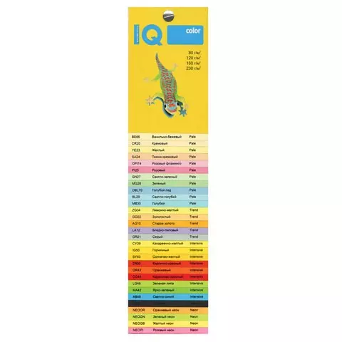 Бумага цветная IQ color А4 80г./м2 500 л. неон розовая