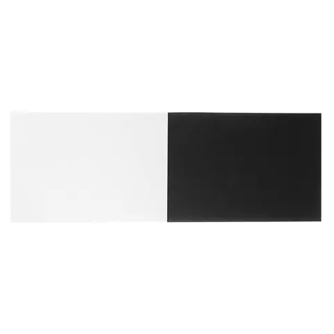 Папка для эскизов/планшет А4 210х297 мм. 30 листов 2 цвета 160г./м2 твердая подложка "черный и белый"