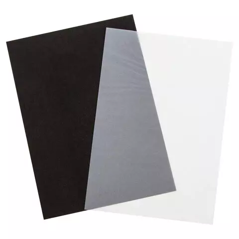 Бумага копировальная (копирка) черная (25 листов) + калька (25 листов) Brauberg Art "Classic"