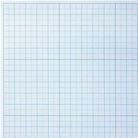 Бумага масштабно-координатная (миллиметровая) папка А4 голубая 20 листов плотная 80г./м2 Staff
