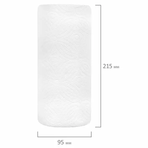 Полотенца бумажные 2-х слойные спайка 6 рулонов (6х147 м) Laima LUXE 100% целлюлоза