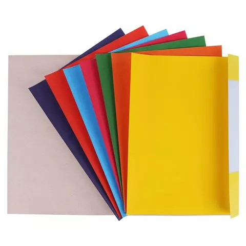 Цветная бумага А4 офсетная 24 листа 8 цветов в папке Юнландия 200х283 мм. Котёнок