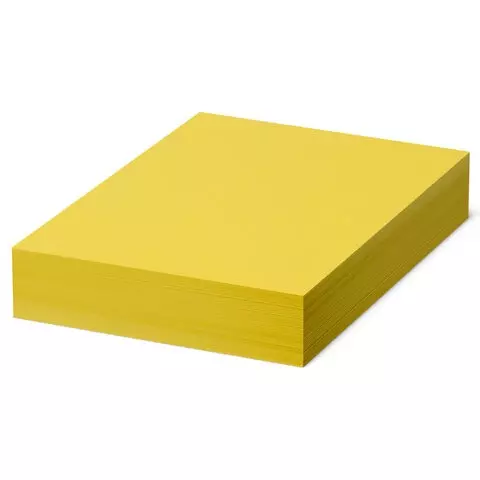 Бумага цветная Brauberg А4 80г./м2 500 л. интенсив желтая для офисной техники