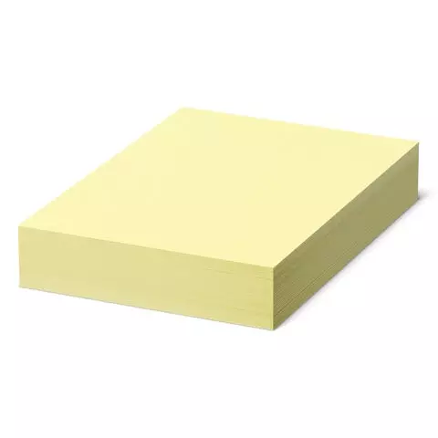 Бумага цветная Brauberg А4 80г./м2 500 л. пастель желтая для офисной техники