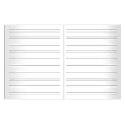Тетрадь для нот А4 16 л. Brauberg обложка мелованный картон вертикальная "Город звуков" 2 вида