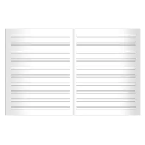 Тетрадь для нот А4 24 л. Brauberg обложка мелованный картон вертикальная "Музыка" 2 вида