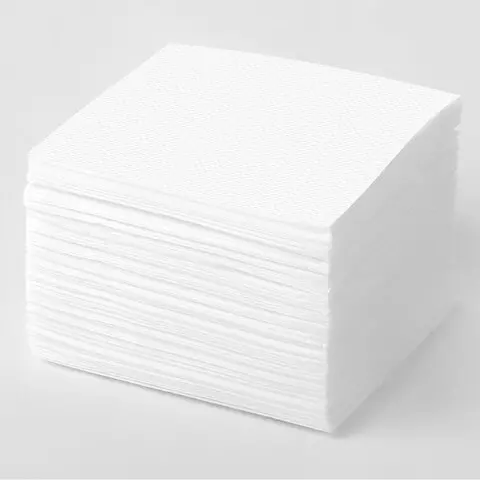 Салфетки бумажные 100 шт. 24х24 см. Laima/ЛАЙМА белые 100% целлюлоза