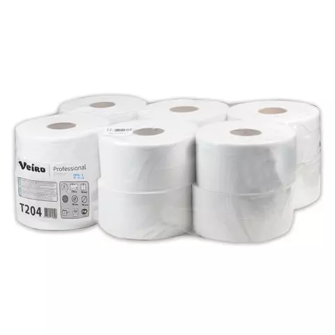 Бумага туалетная 170 м. VEIRO Professional (Система T2) комплект 12 шт. Comfort 2-слойная