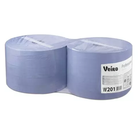 Бумага протирочная VEIRO (Система W1) комплект 2 шт. 1000 листов в рулоне 24х35 см. 2-слойная Comfort