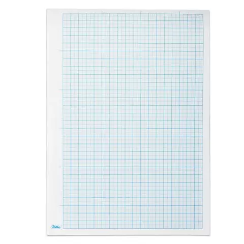 Бумага масштабно-координатная (миллиметровая) скоба А4 (210х295 мм.) голубая 16 листов Hatber