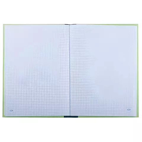 Книга учета 128 л. клетка твердая картон блок офсет нумерация А4 (205х287 мм.) Staff