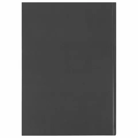 Книга учета 96 л. клетка твердая бумвинил офсет наклейка А4 (200х290 мм.) Brauberg черная