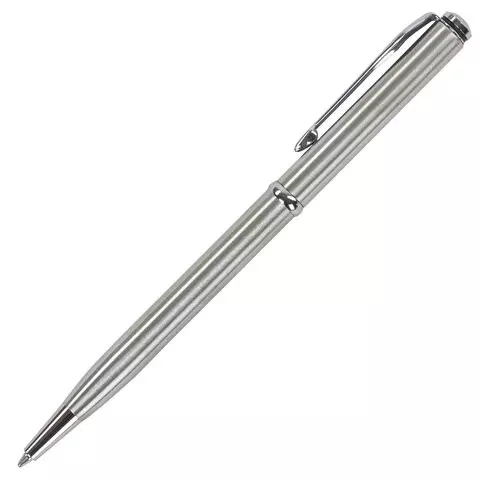 Ручка подарочная шариковая Galant "Arrow Chrome" корпус серебристый хромированные детали пишущий узел 07 мм. синяя