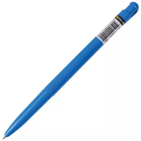 Ручка шариковая автоматическая Brauberg "Hot Hit" синяя корпус ассорти узел 07 мм.