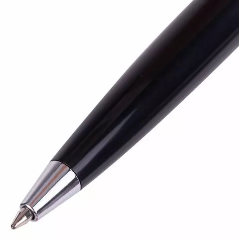 Ручка шариковая настольная Brauberg "Стенд-Пен Блэк2" синяя цепочка корпус черный линия письма 05 мм.