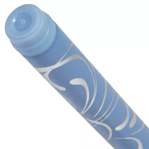 Ручка шариковая Brauberg "Узоры" синяя корпус с печатью ассорти узел 07 мм.